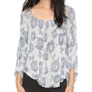 Free People Zoe floral printed blouse